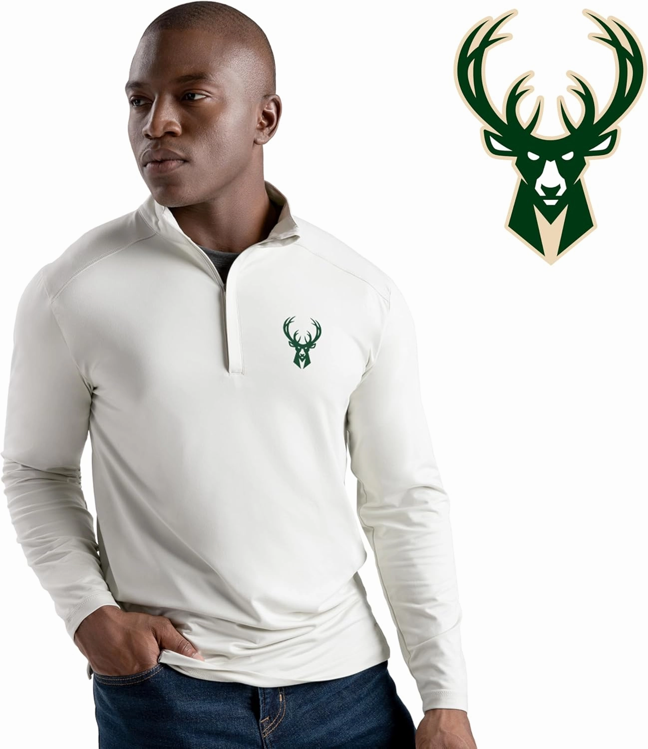 Holloway NBA 1/4 Zip Pullover| Stylish NBA Team Gear | Perfect for Training, Casual and Game Day