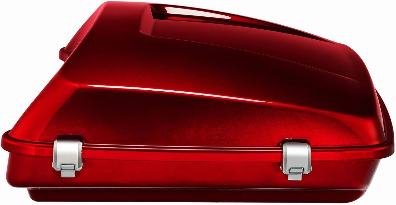 HR3 Color-Matched Velocity Red Sunglo 5.5" Razor Tour Pack Luggage w/Latches Compatible with 2017 Road Glide Special FLTRXS & 2017 Street Glide Special FLHXS (Replace for OEM)