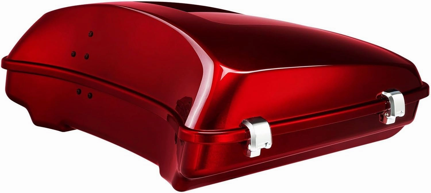 HR3 Color-Matched Velocity Red Sunglo 5.5" Razor Tour Pack Luggage w/Latches Compatible with 2017 Road Glide Special FLTRXS & 2017 Street Glide Special FLHXS (Replace for OEM)