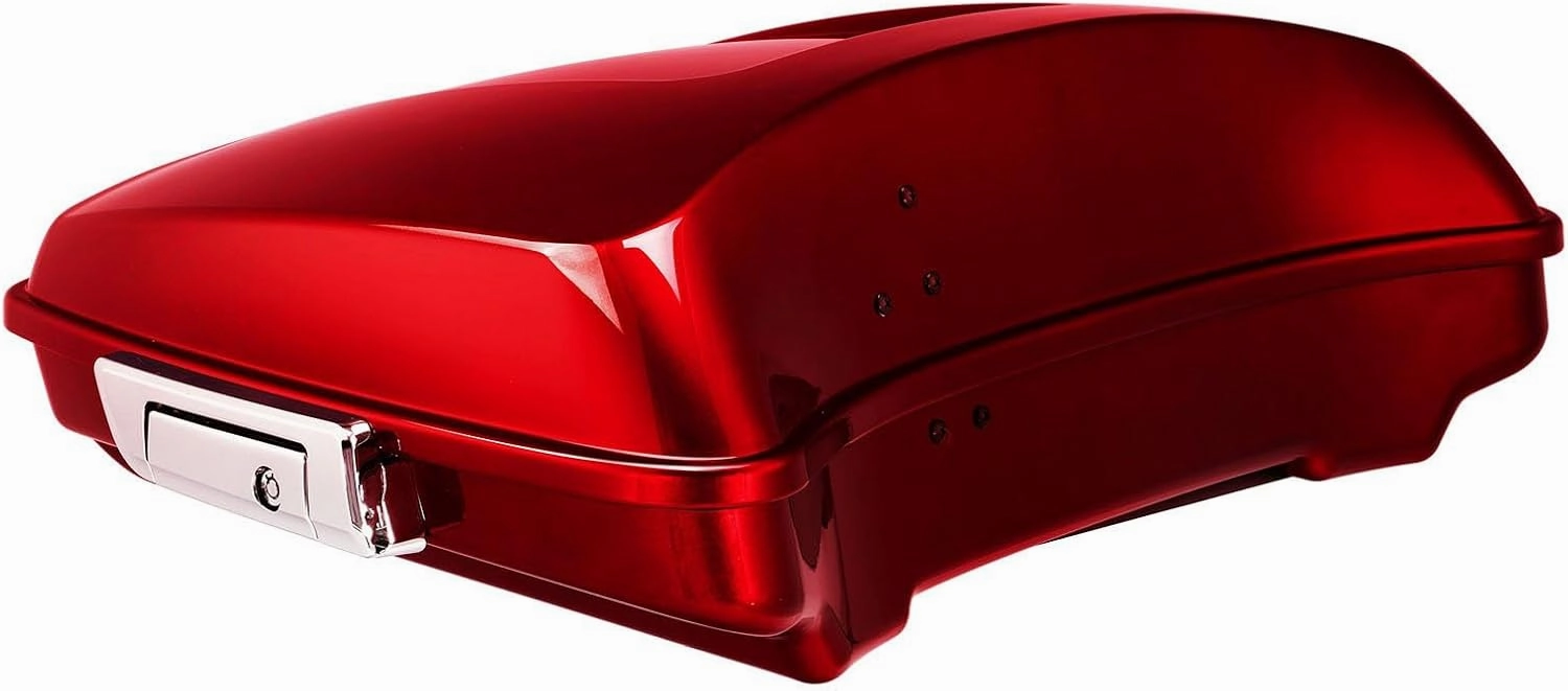 HR3 Color-Matched Velocity Red Sunglo 5.5" Razor Tour Pack Luggage w/Latches Compatible with 2017 Road Glide Special FLTRXS & 2017 Street Glide Special FLHXS (Replace for OEM)