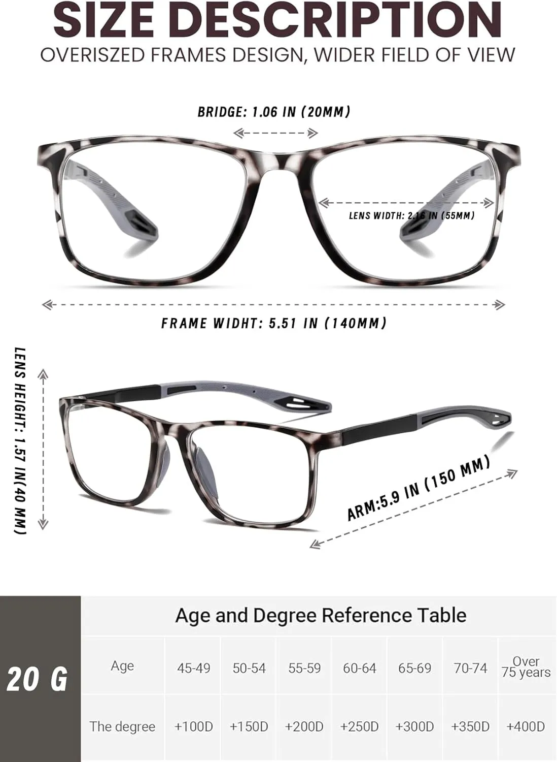 Hubeye 3 Pairs TR90 Sports Reading Glasses for Men and Women Ultralight Flexible Anti-Blue Light Readers  0.0