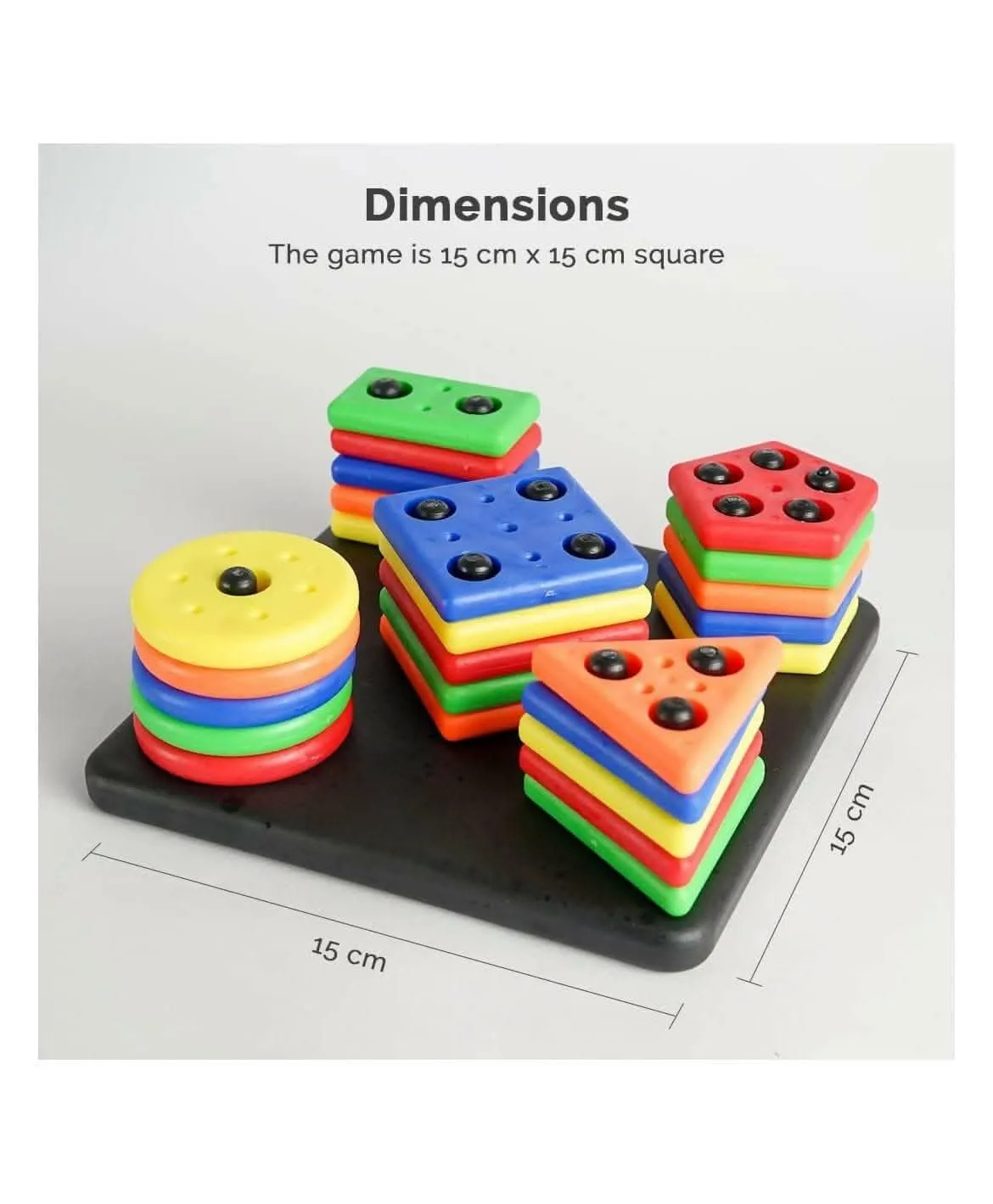 Humming Bird Toys Geometrics Educational & Learning Square Shape Sorter Toys for Kids