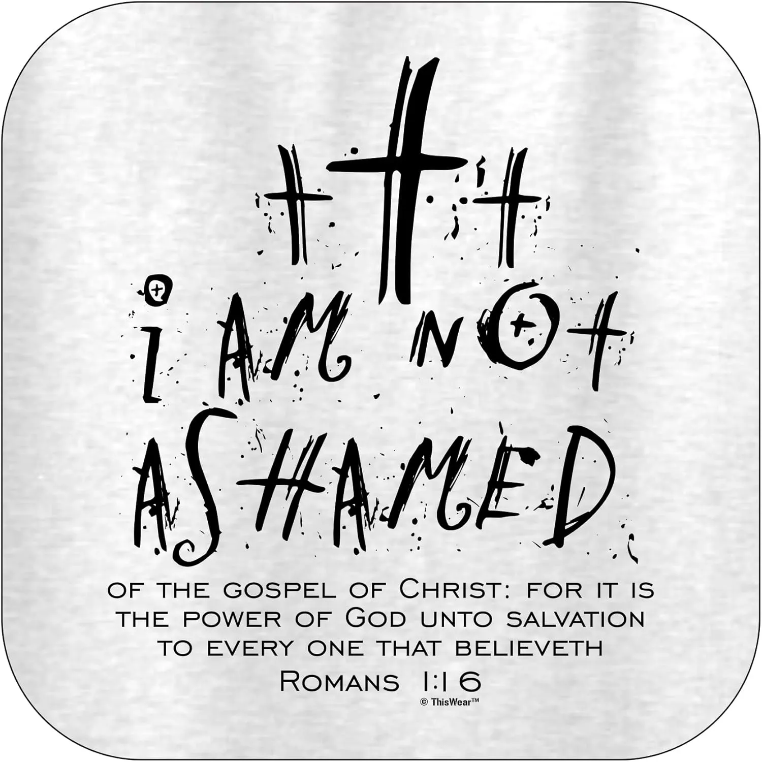 I Am Not Ashamed Romans 1:16 Verse Long Sleeve Front Pocket Hoodie Sweatshirt