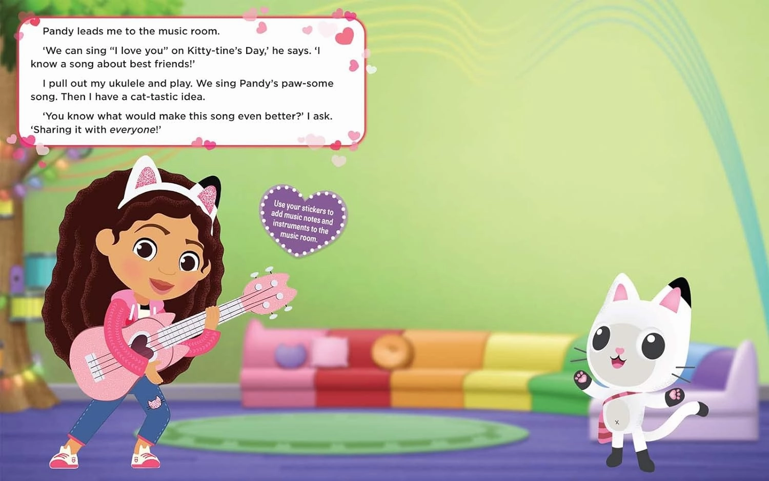 I Love Pandy Paws: A Valentine Sticker Storybook (Gabby's Dollhouse)