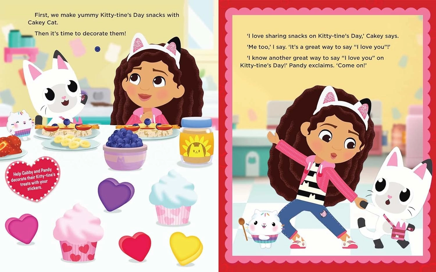 I Love Pandy Paws: A Valentine Sticker Storybook (Gabby's Dollhouse)