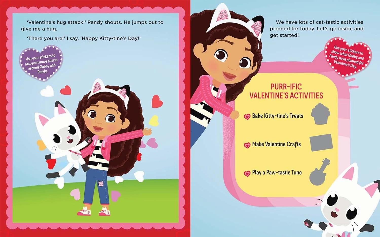 I Love Pandy Paws: A Valentine Sticker Storybook (Gabby's Dollhouse)