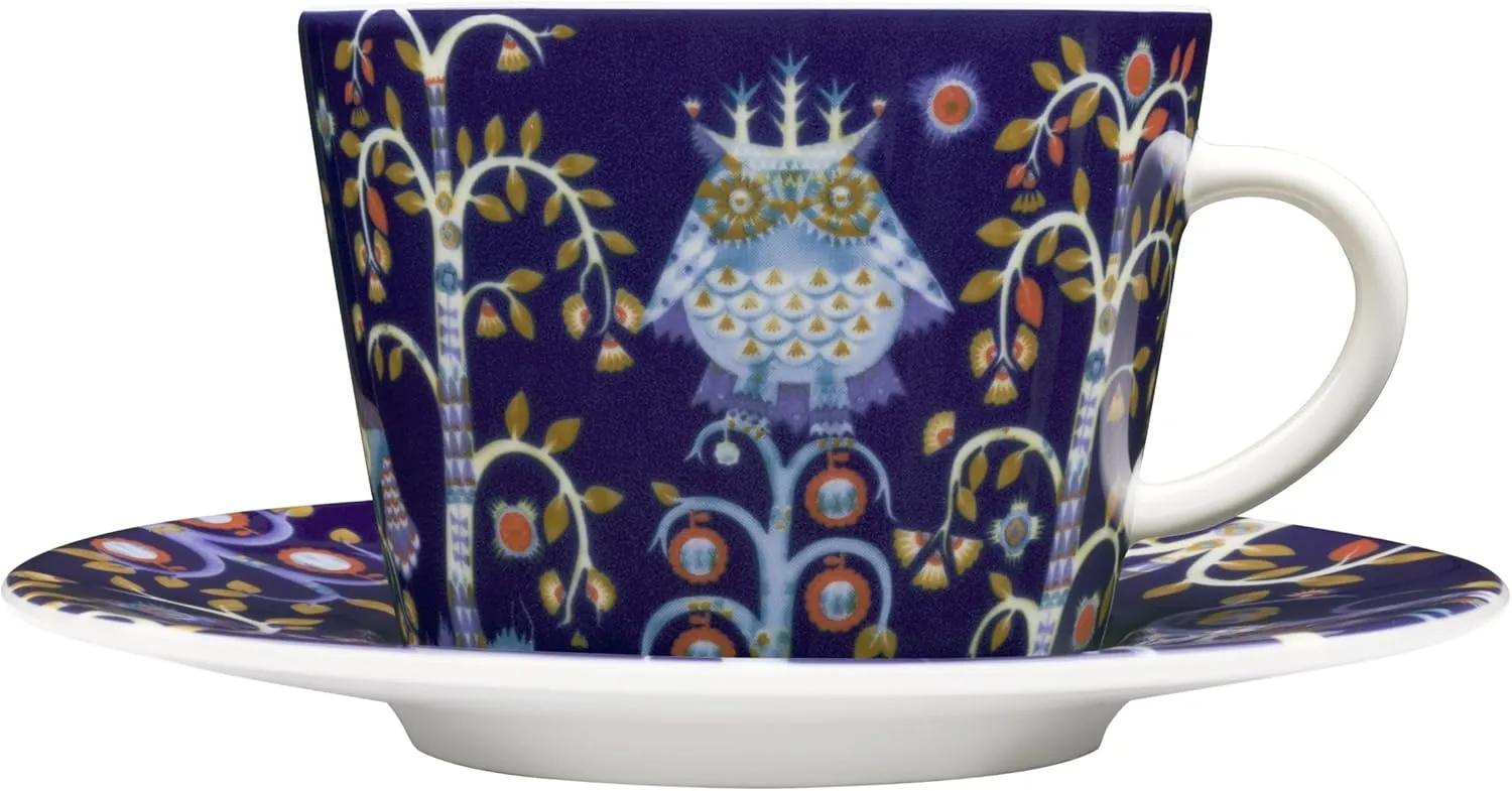 Iittala Taika Coffee/Cappuccino Saucer, Blue, 6-3/4-Inch