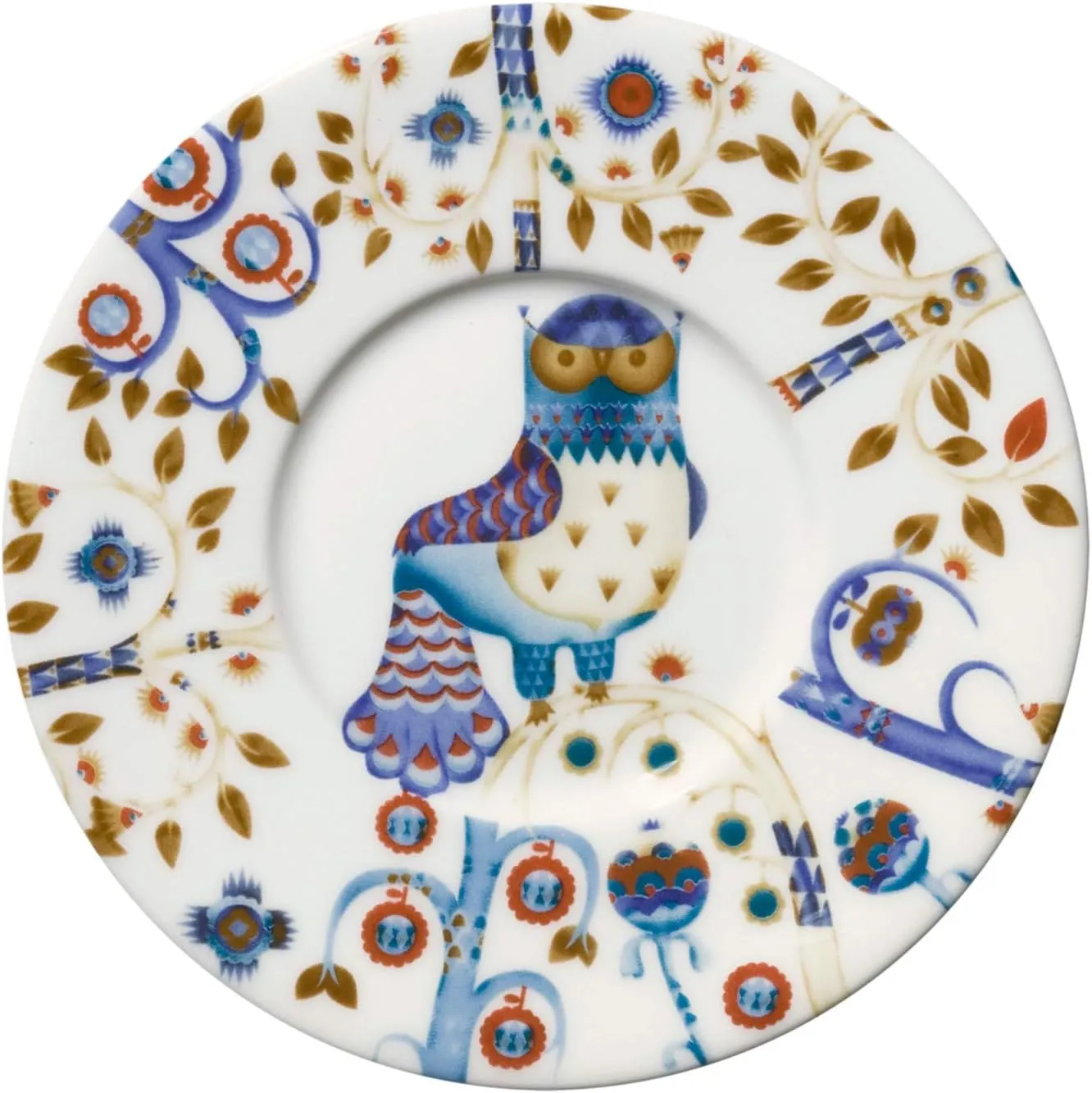 Iittala Taika Coffee/Cappuccino Saucer, White, 6-3/4-Inch