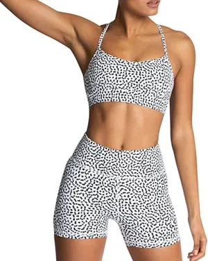 IMEKIS Women's Workout Sets 2 Piece Yoga Outfit High Waisted Biker Shorts Leggings Sports Bra Gym Fitness Clothes Tracksuit
