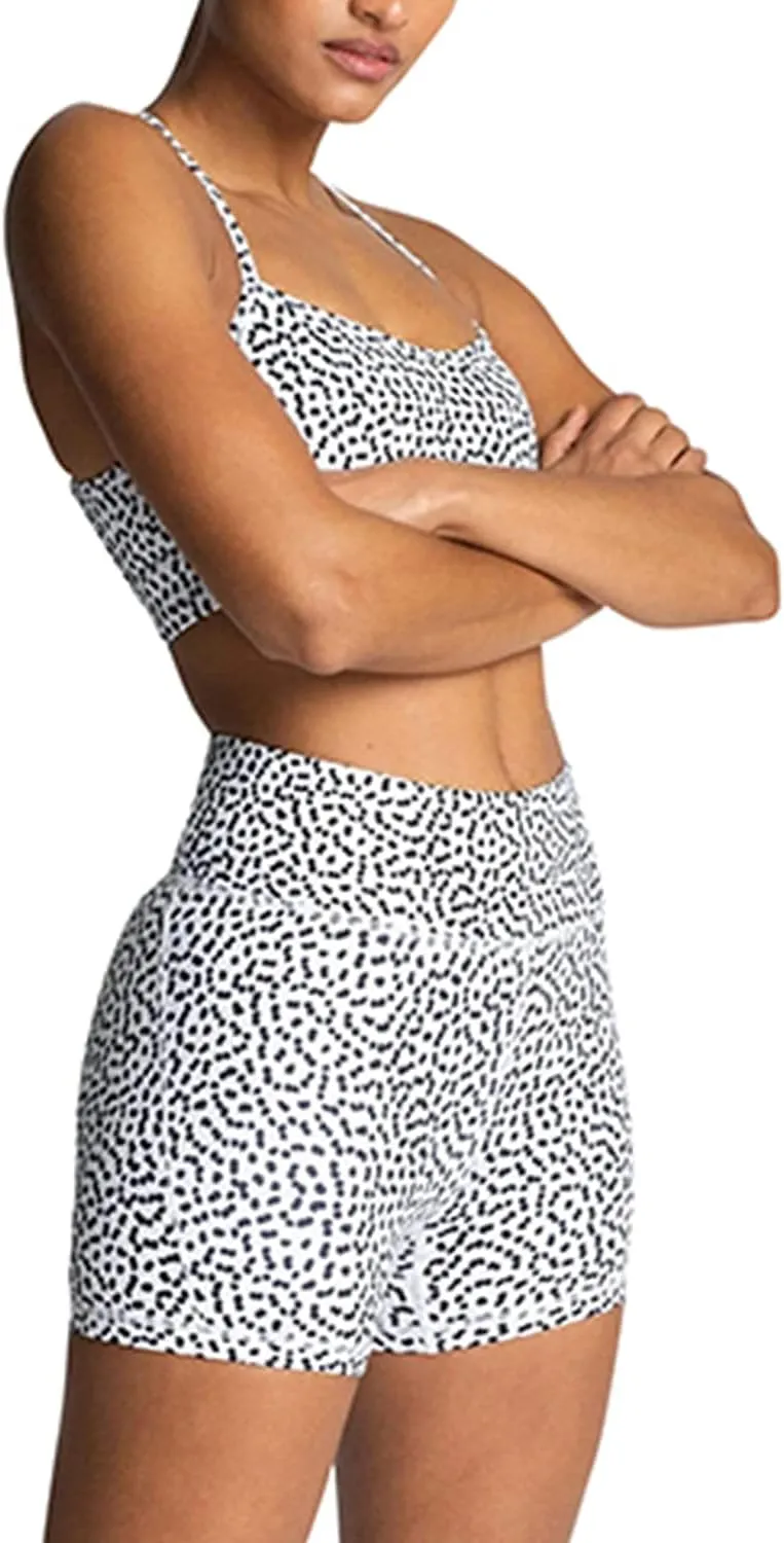 IMEKIS Women's Workout Sets 2 Piece Yoga Outfit High Waisted Biker Shorts Leggings Sports Bra Gym Fitness Clothes Tracksuit