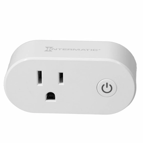 Intermatic ABRA Smart Plug - WiFi & Bluetooth Enabled, Compatible with Alexa & Google Home - Energy Monitoring & Voice Control, Flexible Scheduling & Automation, No Hub Required