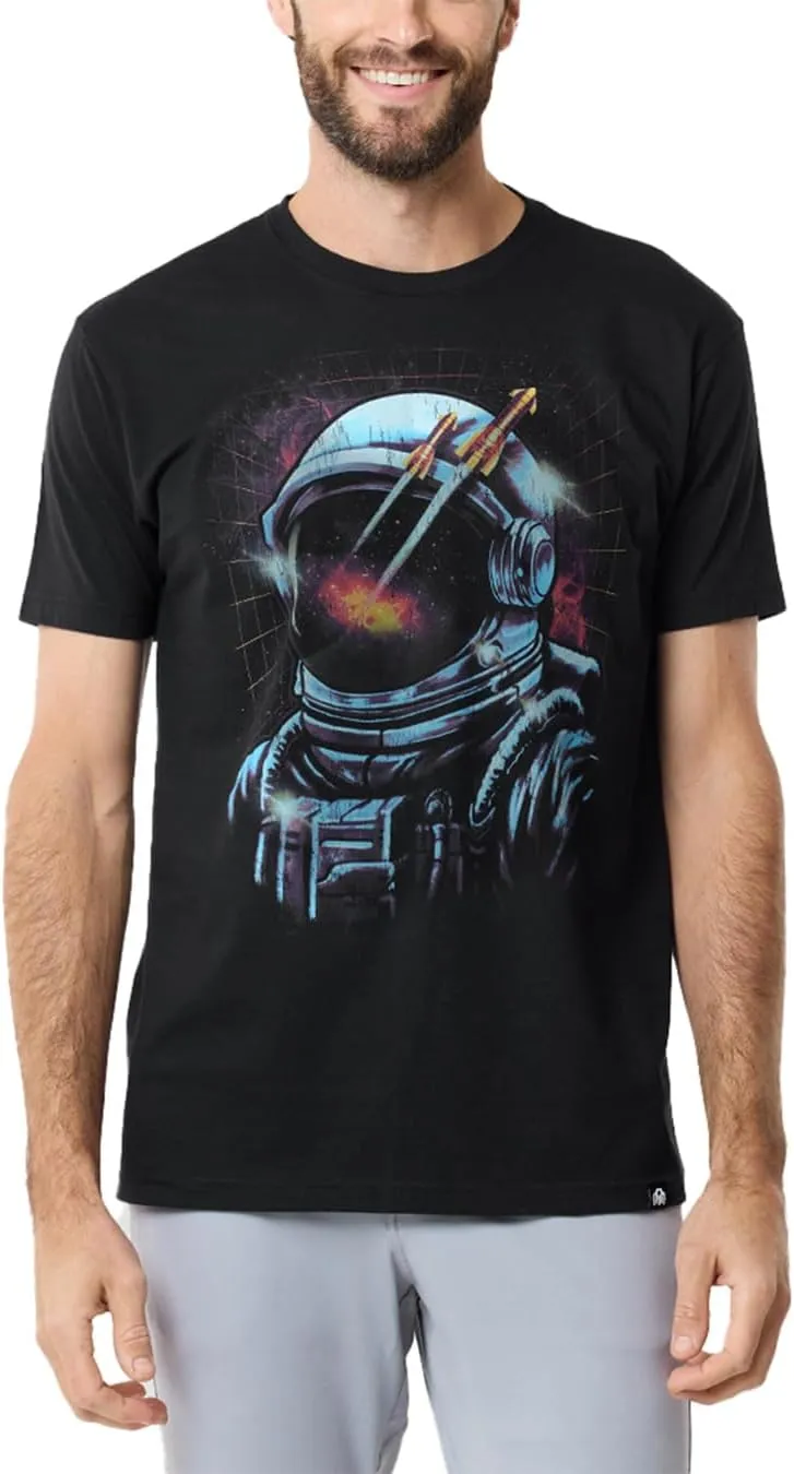 INTO THE AM Graphic Tees for Men S - 4XL Premium Short Sleeve Colorful T-Shirts Trippy Space Designs