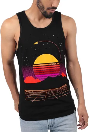 INTO THE AM Men's Graphic Tanks - Beach Summer Graphic Tank Tops for Guys S - 2XL