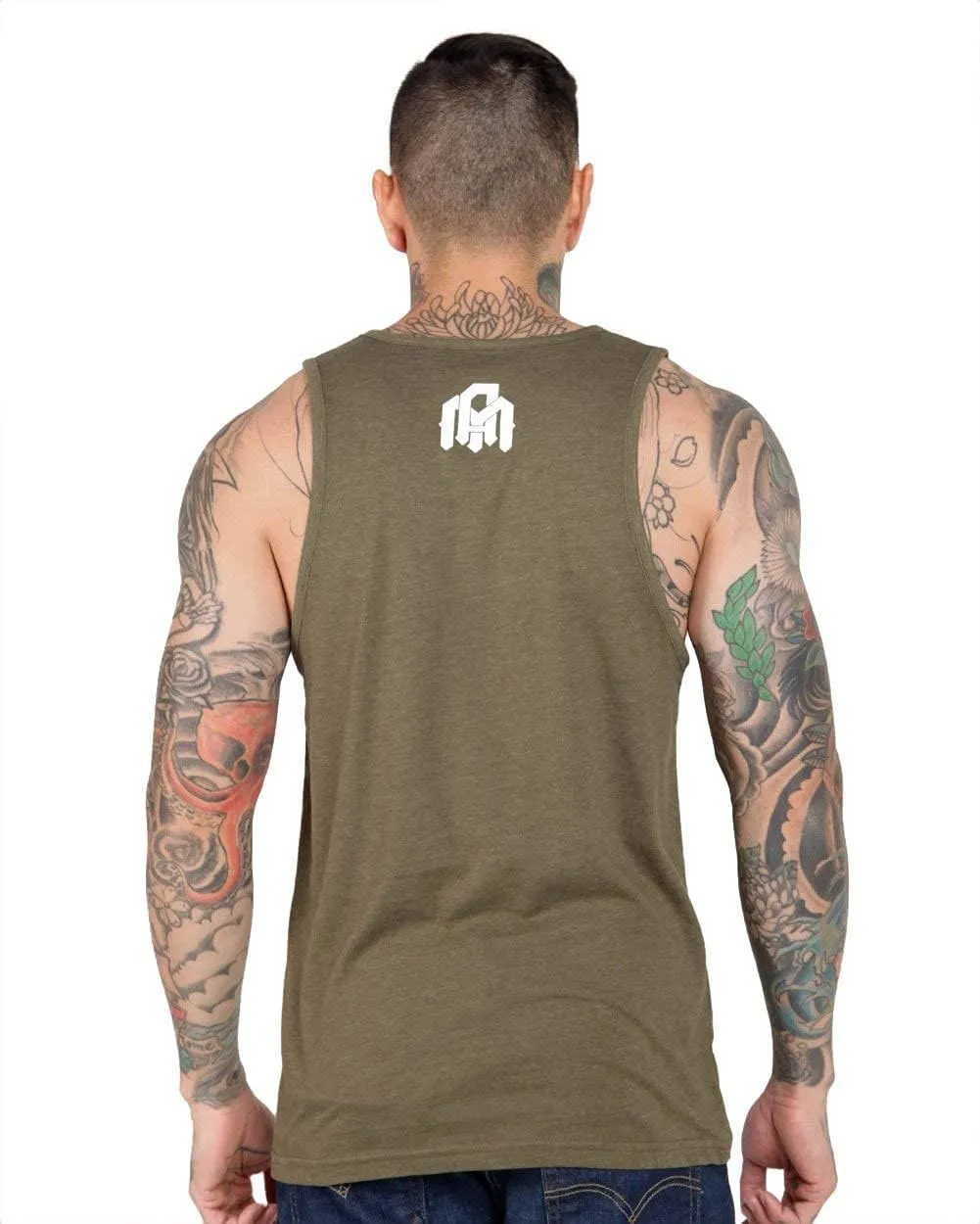 INTO THE AM Men's Graphic Tanks - Beach Summer Graphic Tank Tops for Guys S - 2XL