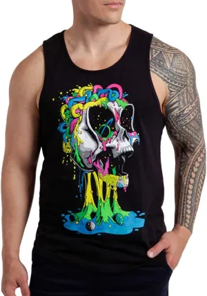 INTO THE AM Premium Graphic Tank Tops for Men - Summer Beach Men's Tanks S - 2XL