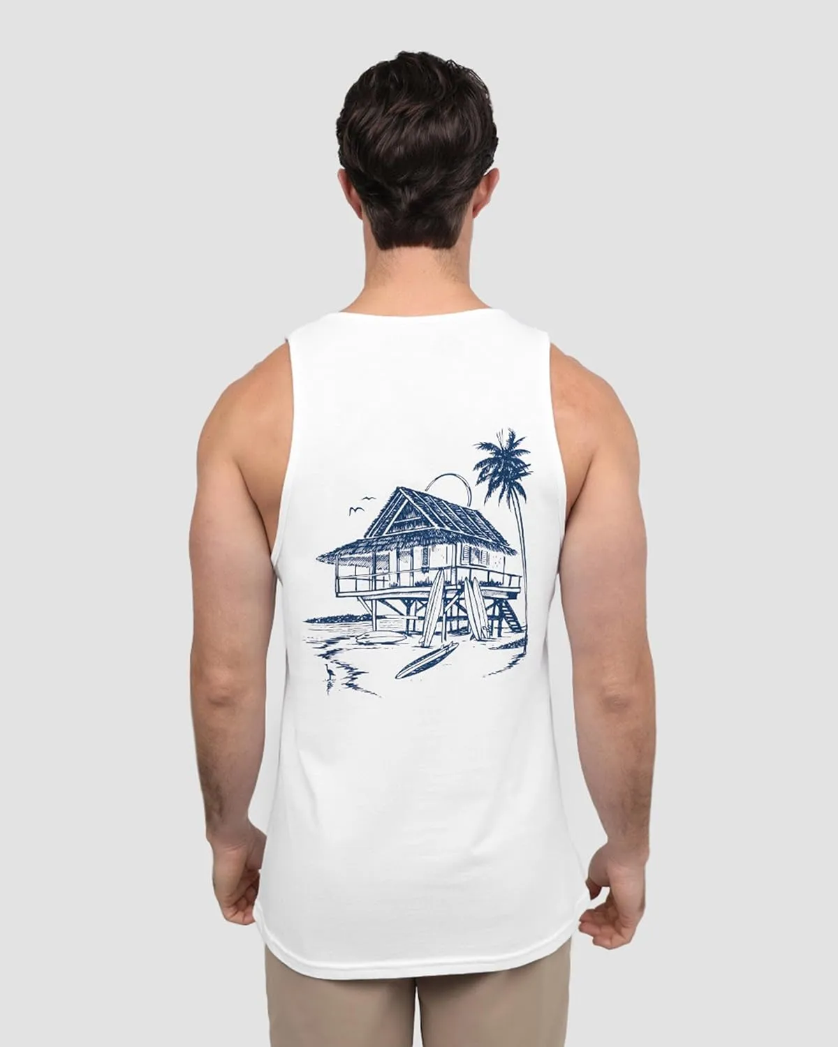 INTO THE AM Premium Graphic Tank Tops for Men - Summer Beach Men's Tanks S - 2XL