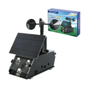IOT Weather Station Starter Kit Indoor Outdoor, Programmable Electronic Weather Station Kit Wind Speed ​​Temperature Humidity Monitor Weather Forecast and Barometer for ESP32 Arduino