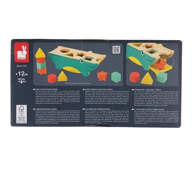 Janod Kroko Shape Sorter Tropics