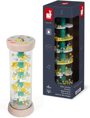 Janod - Pure Collection – Bumble Bee Rainstick My First Music Toy - Ages 6 Months  - J05193