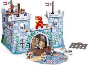 Janod Story Box - Fortified Castle Play Set - 9 Pieces - Ages 3  - J08582