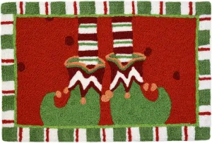 Jellybean Modern Indoor/Outdoor Mat Home Comfort Rugs 20"X 30" Rectangle Elf'S Slippers