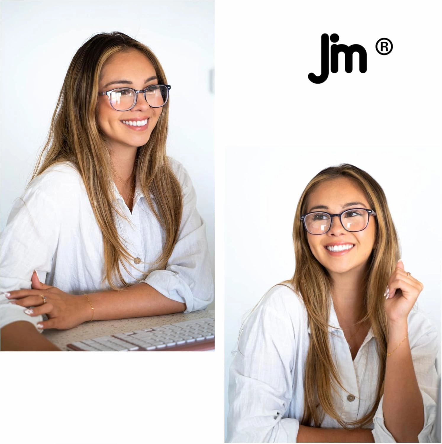 JM Reading Glasses Set of 4 Quality Spring Hinge Readers Men Women Glasses for Reading  2.5 Mix Color