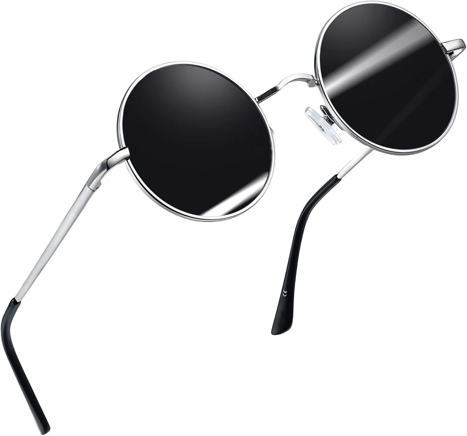 Joopin Hippie Round Sunglasses for Women Men Small Circle Sun Glasses Polarized UV400 Protection
