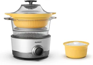 Joydeem Electric Glass Steam Cooker, Ceramic Tagine Pot for Soup, Hot Pot, Seafood, Multi-use Chinese Stew Pot, JD-ZQG9099