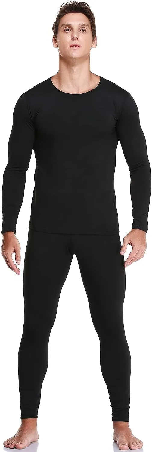 JZCreater Thermal Underwear for Men, Mens Long Johns Thermal Underwear Set, Fleece Lined Base Layer for Cold Weather