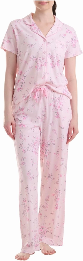 Karen Neuburger Women's Girlfriend Long Sleeve Top and Cozy Bottom Pajama Set