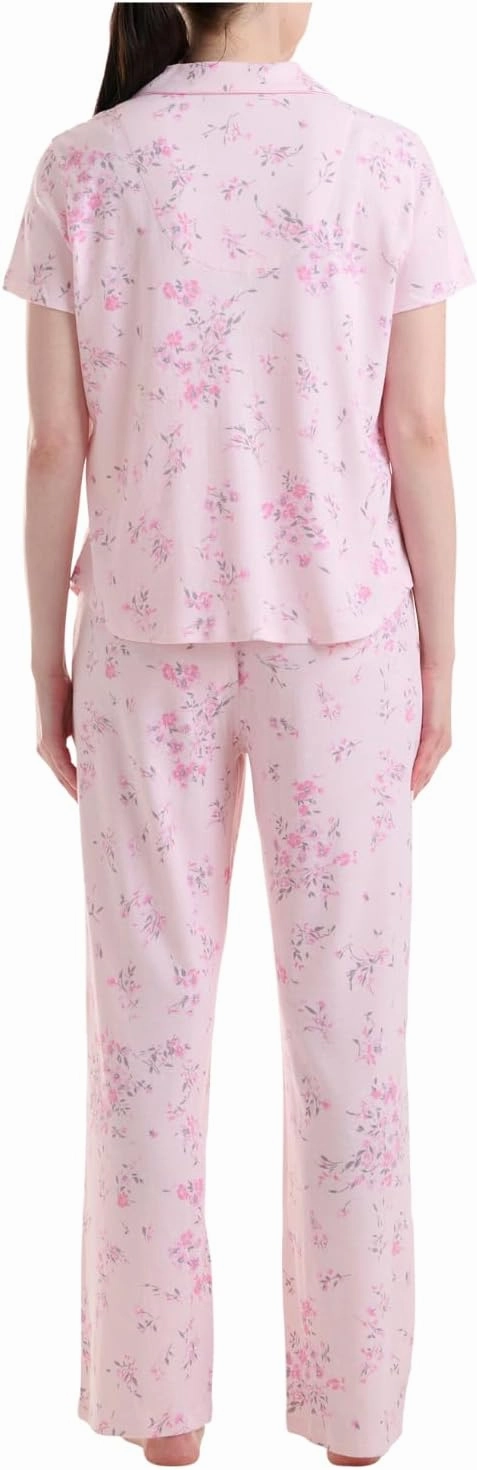 Karen Neuburger Women's Girlfriend Long Sleeve Top and Cozy Bottom Pajama Set