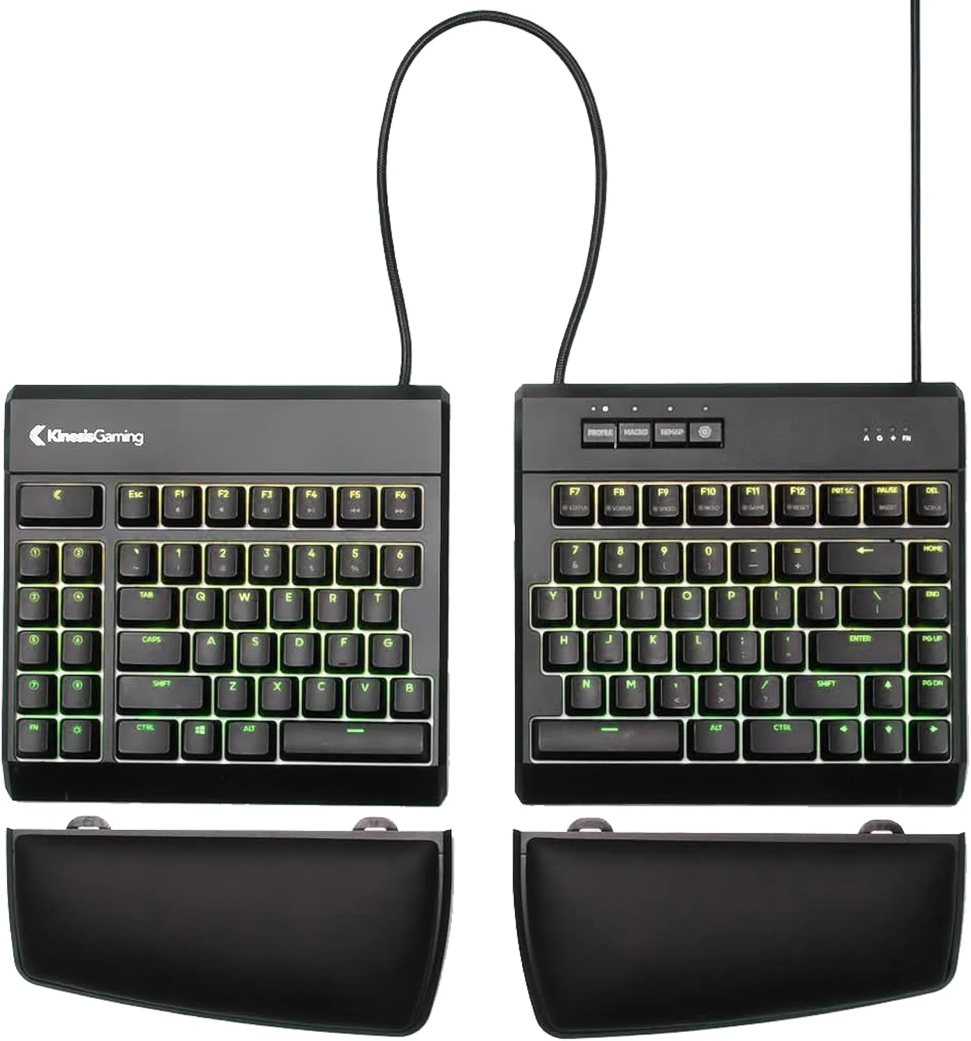 KINESIS GAMING Freestyle Edge RGB Split Mechanical USB Keyboard (MX Brown)