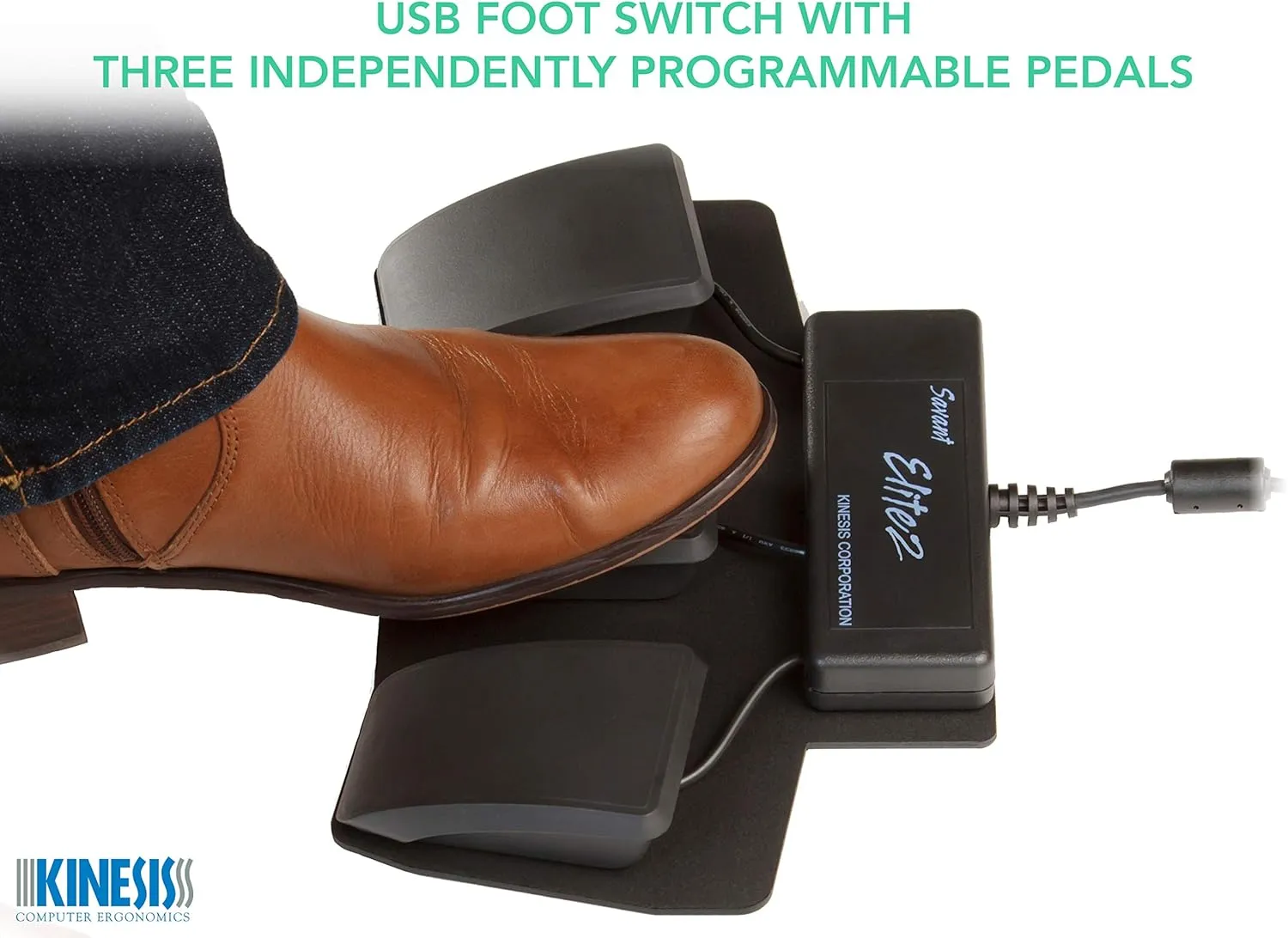 Kinesis Savant Elite2 Programmable Triple Foot Pedal (FP30A)