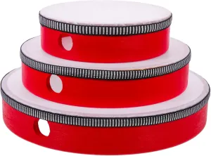 Kisangel 3-piece Hand Drum Set Hand Tambourine for Church Music Instruments for Adults
