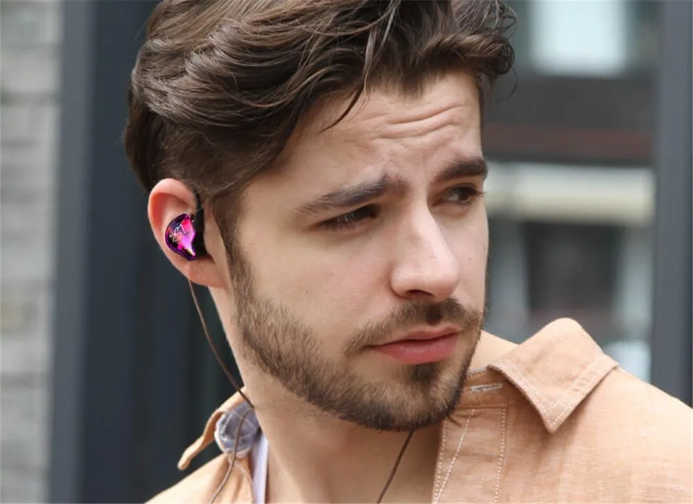 KZ ZST in Ear Monitors Wired Earbuds Hybrid Banlance Armature with Dynamic in-Ear Earphone Stereo Headphone with Detachable Cable for Musician Audiophile (Colorful,No Mic)