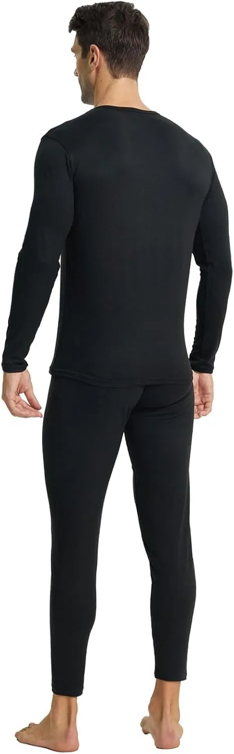 LANBAOSI Mens Long Johns Thermal Underwear Set Long Sleeve Shirt Pants Cold Weather Top and Bottoms Base Layer