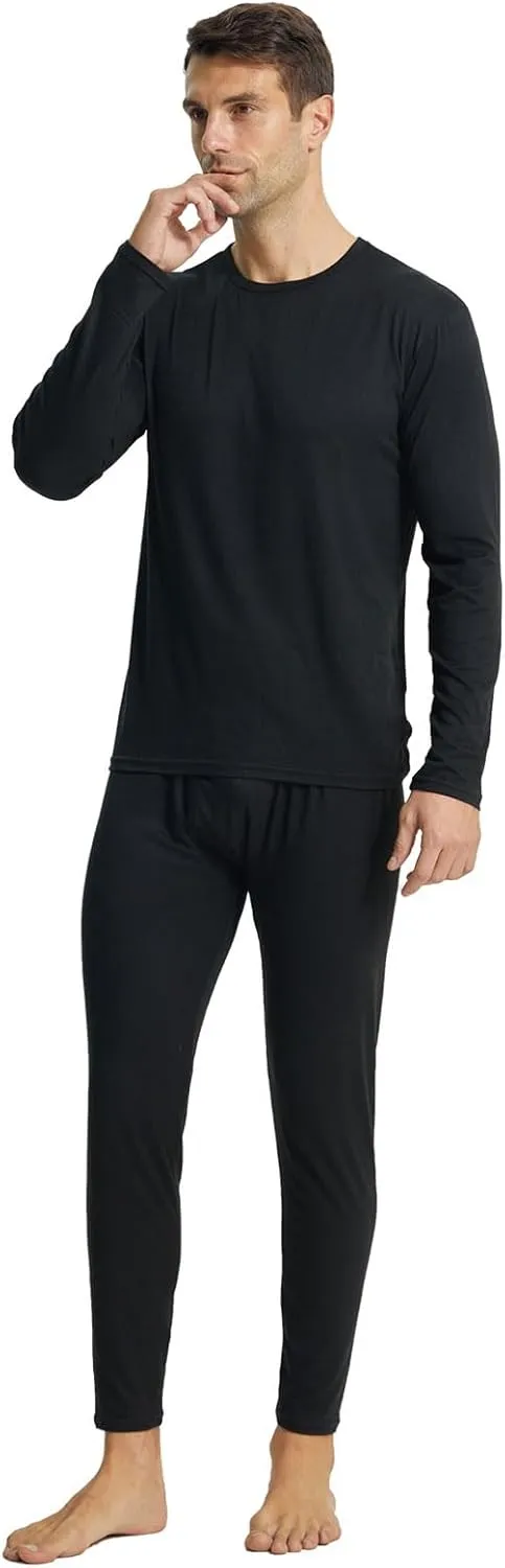 LANBAOSI Mens Long Johns Thermal Underwear Set Long Sleeve Shirt Pants Cold Weather Top and Bottoms Base Layer
