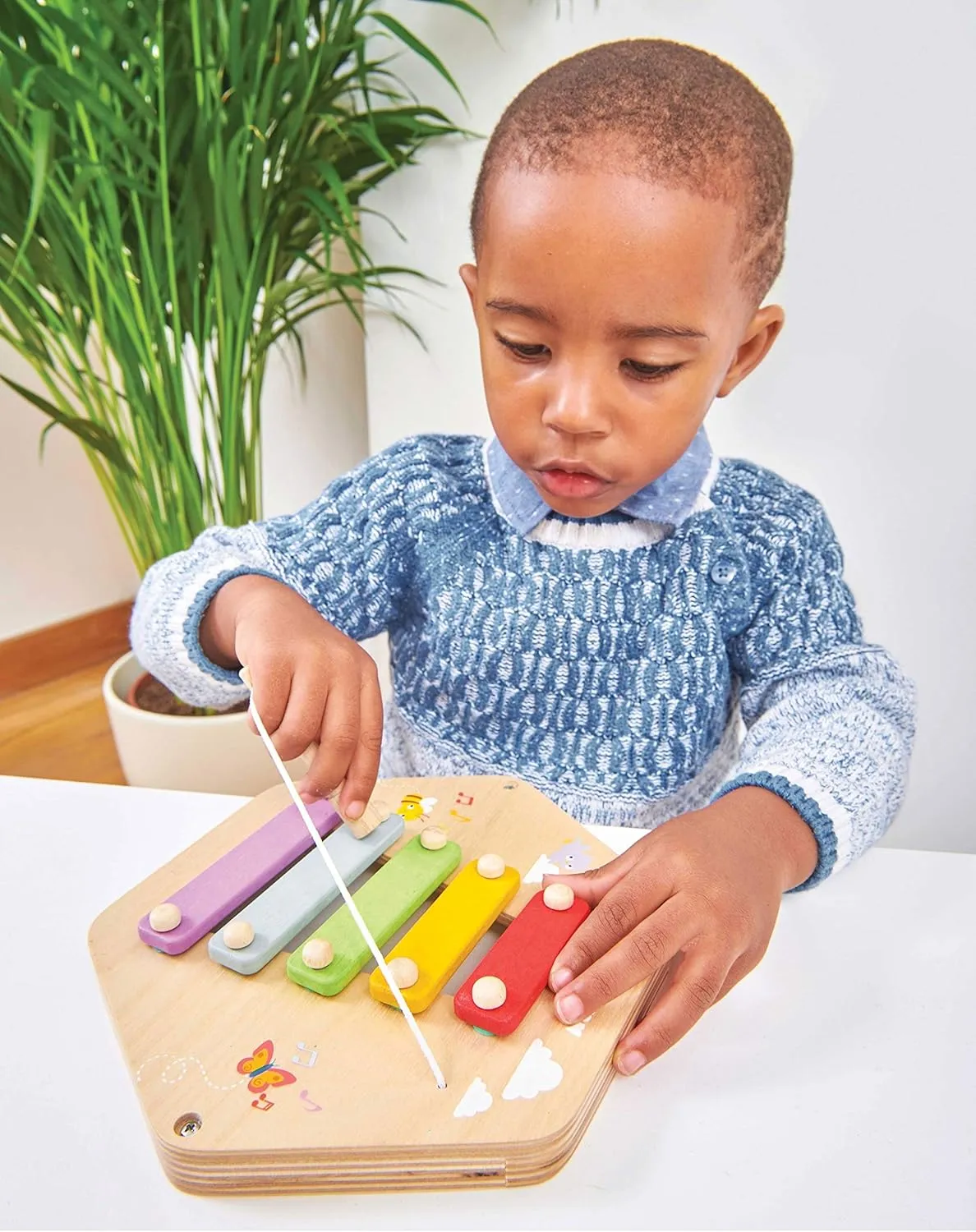 Le Toy Van Xylophone Activity Tile Premium Wooden Toys for Kids Ages 18 Months & Up