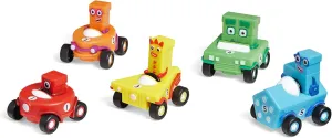 Learning Resources Numberblocks Mini Vehicles Set, 5 Car Pack, Numberblocks Gifts, Vehicles have Rolling Wheels, Learn to Count from 1-5, Ages 3 