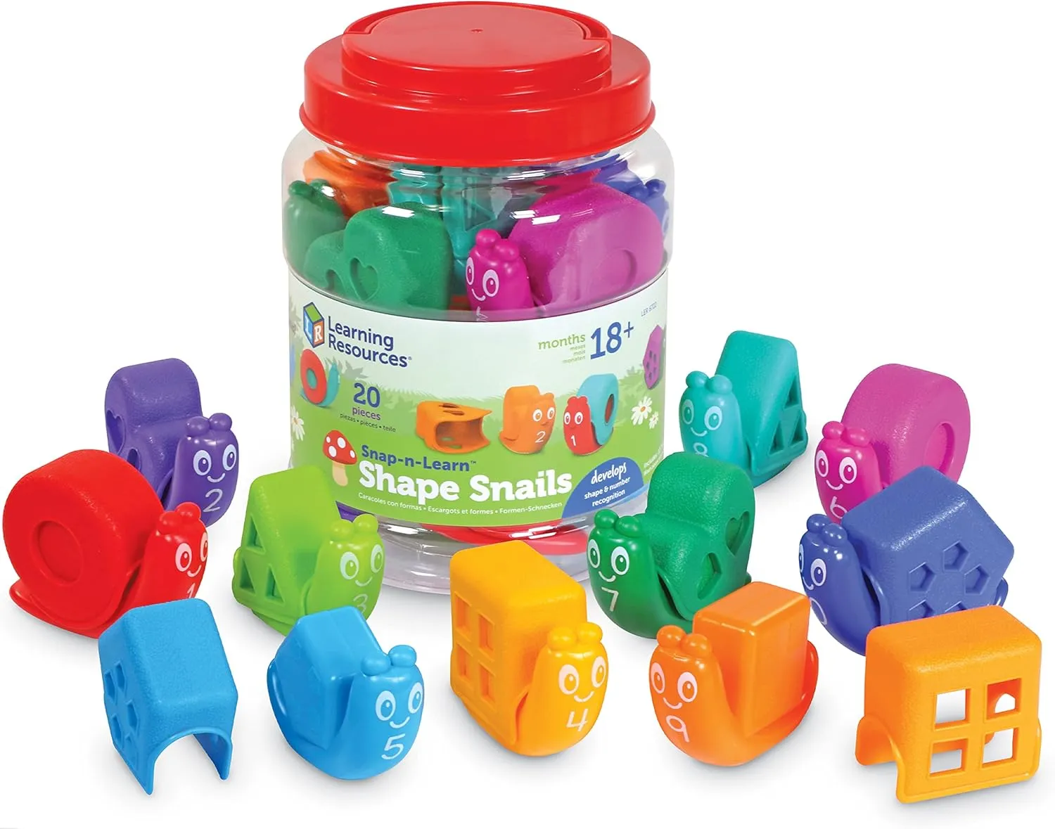 Learning Resources Snap-n-Learn Shape Snails
