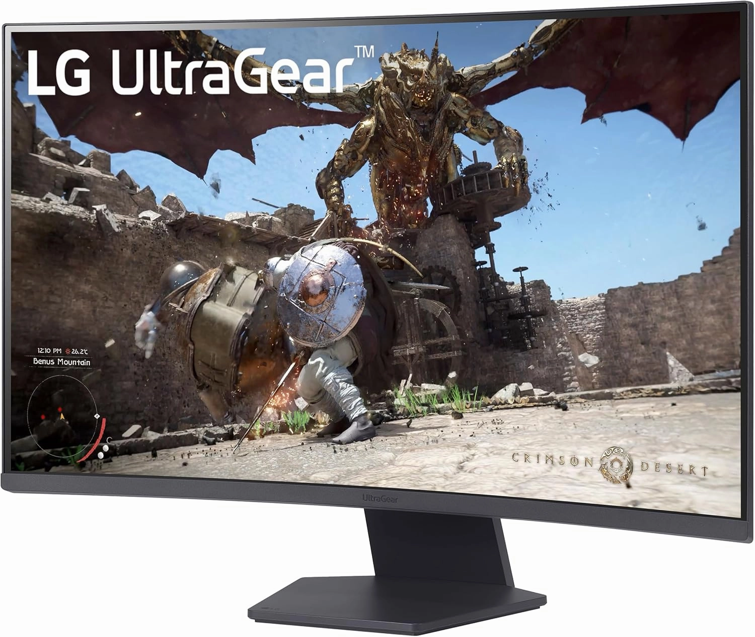 LG 32GS60QC-B Ultragear 32-inch Curved Gaming Monitor QHD (2560x1440) 180Hz 1ms 1000R AMD FreeSync HDR10 HDMIx2 DisplayPort Black