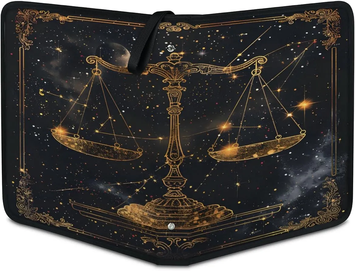 Libra 3 Ring Trading Zipper Binder Strap, Trading Card Binder 9 Pocket, 900 Pockets Card Holder with 50 Removable Sleeves for Game Cards