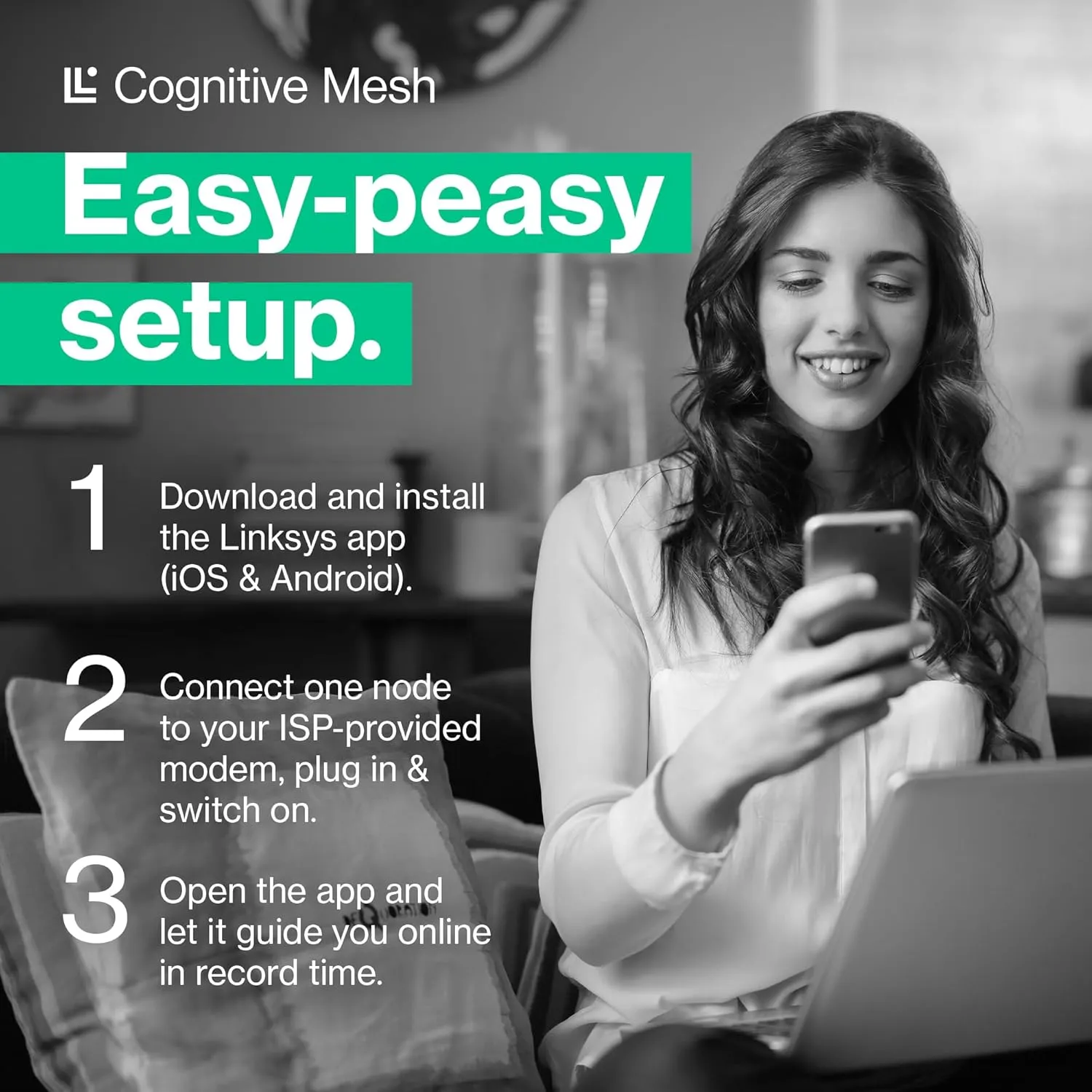 Linksys Velop Pro 7 WiFi Mesh System | Two Cognitive Mesh Tri-Band routers with Over 10 Gbps Speeds | Whole Home Coverage up to 6,000 sq. ft. | Connect 200  Devices | 2 Pack MBE7002 | 2023 Release