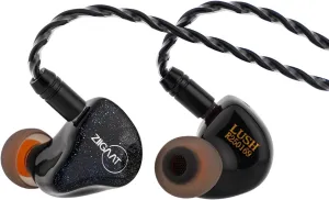 Linsoul ZiiGaat Lush in Ear Monitor, 1DD 4BA Hybrid Earphone IEM, Studio Monitor Tunning Wired Earbuds with Detachable Cable for Professional Music Engineers Audiophiles (Silver Blue)