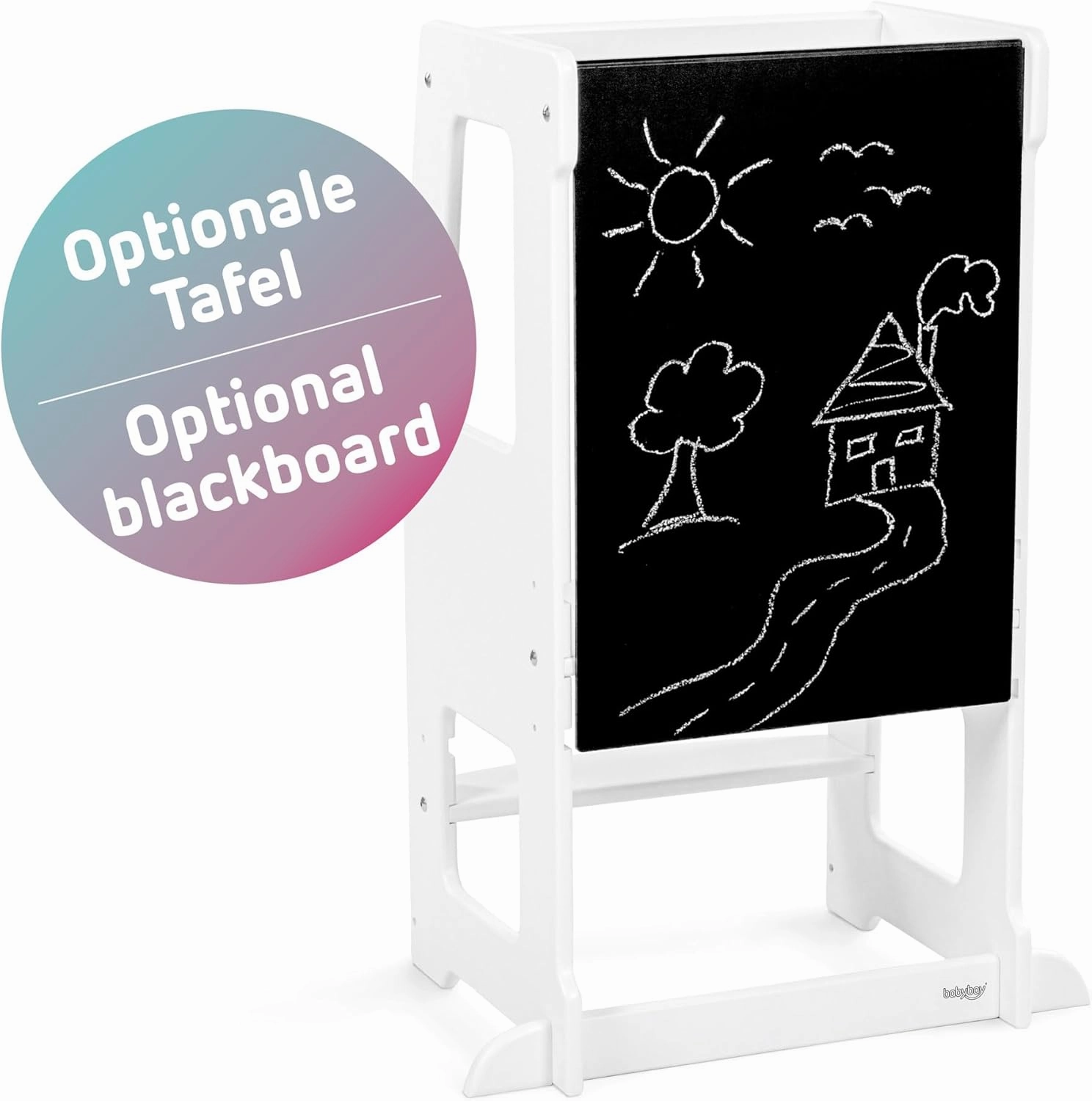 Littlefoot Learning Tower Wheels Set with Rubber Coating - Slate Grey