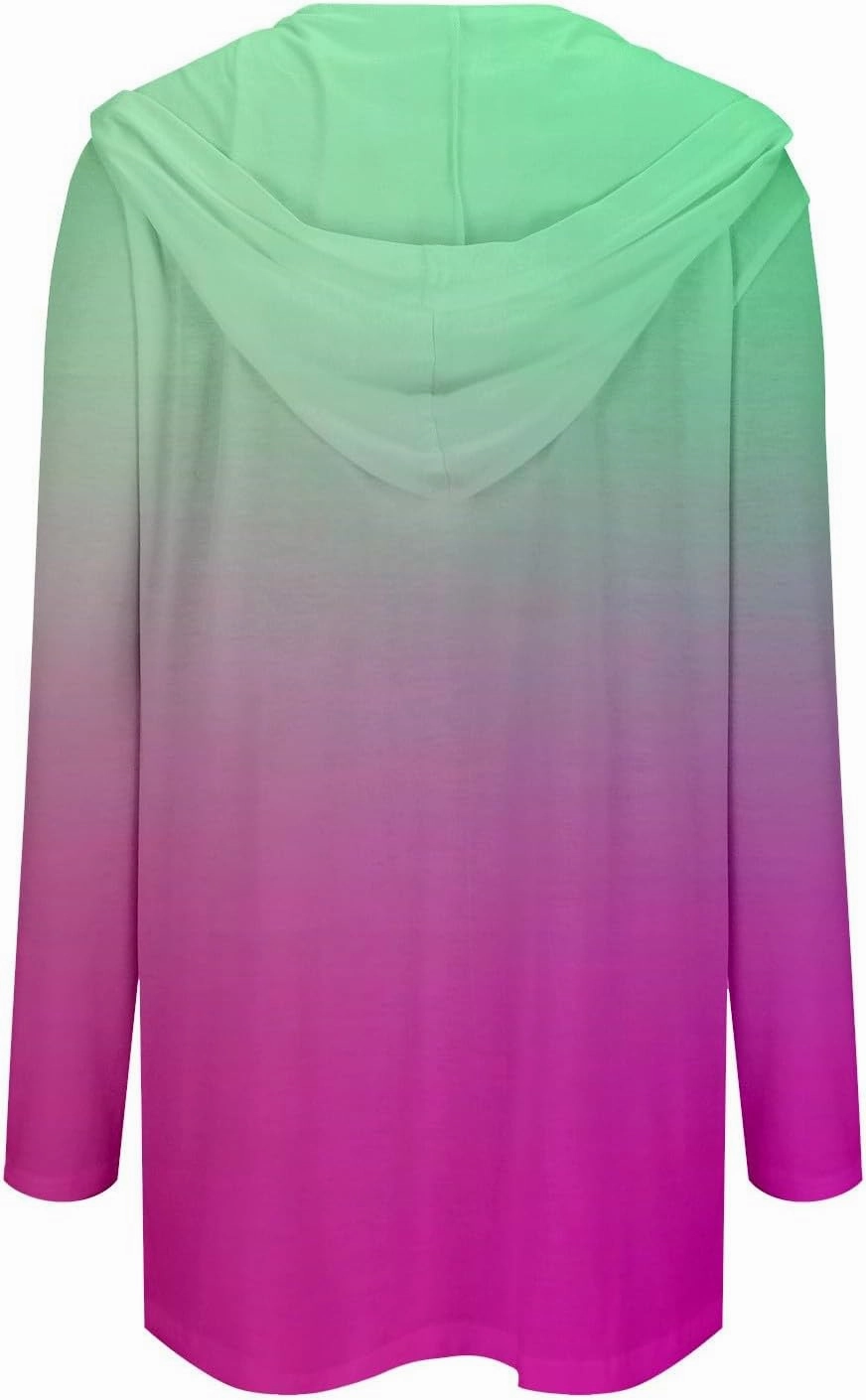 Long Cardigans for Women Trendy 2024 Summer Lightweight Casual Comfy Open Front Hooded Cardigan Sweater with Pocket