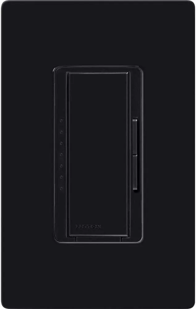 Lutron Maestro LED  Dimmer Switch Kit for Dimmable LED, Halogen and Incandescent Bulbs, 150W/3-Way or Multi-Location, MACL-153M-RHW-BL, Black