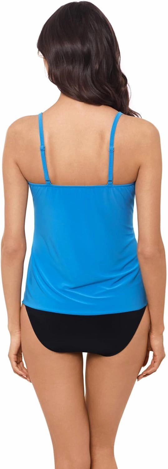 MagicSuit Women's Swimwear Carma Underwire Adjustable Tankini Top, Sky, 08