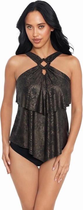 MagicSuit Women's Swimwear Square Cut Carolina Wireless Adjustable Tankini Top