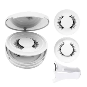 Magnetic Eyelashes with Applicator,2025 New Reusable Magnetic Eyelashes Natural Look No Glue or Liner Needed,Upgraded Soft Lashes for Daily Use(Camellia Natural)